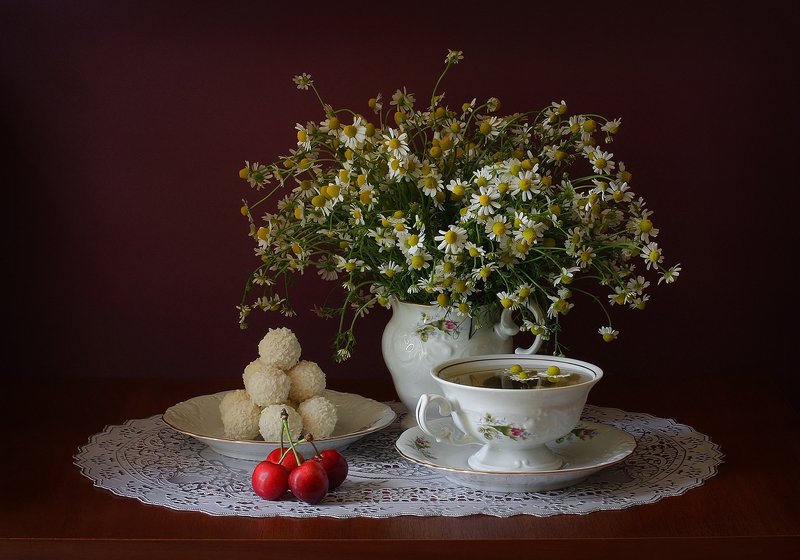 Ромашковый чай фото превью