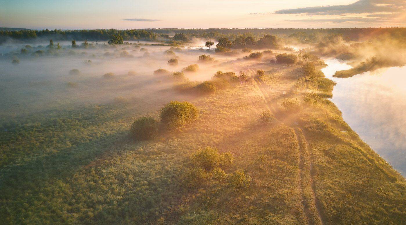 беларусь, березина, июнь, лето, рассвет, река, туман, утро, Вейзе Максим