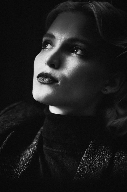 bnw, portrait, woman, black and white AE2 фото превью