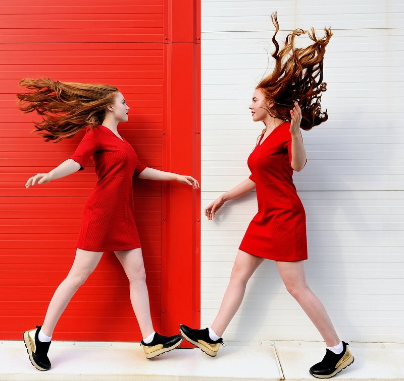 девушка,цвет,портрет COLOR...RED... \