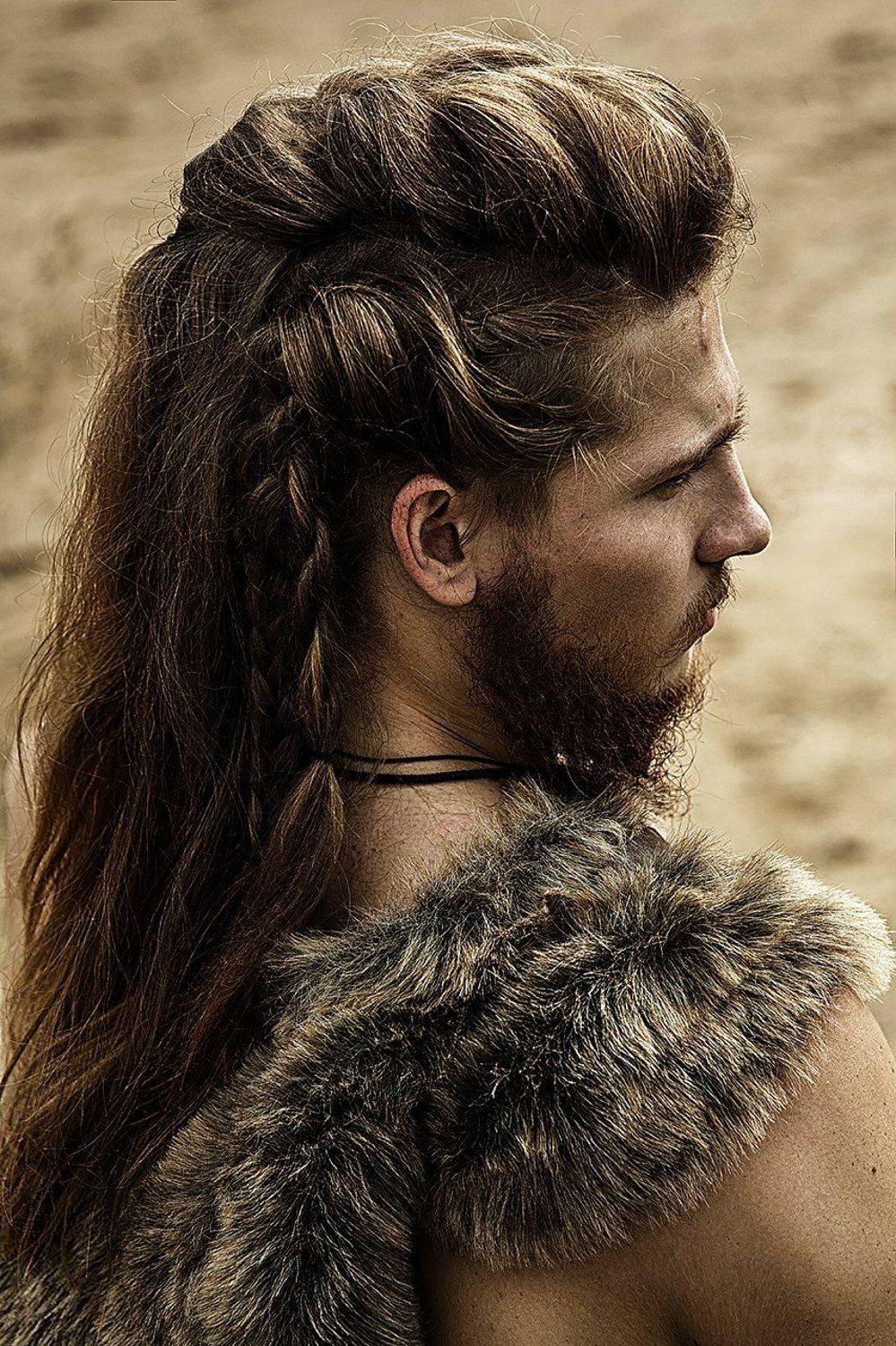 викинг, средневековье, косы, мужской портрет, мужчина, костюм, профиль, Дарья Комарова