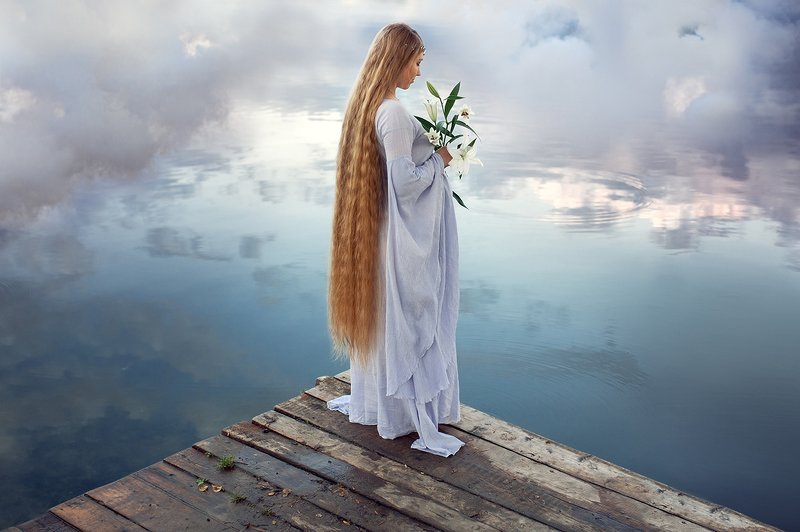 девушка, природа, эльф *** фото превью