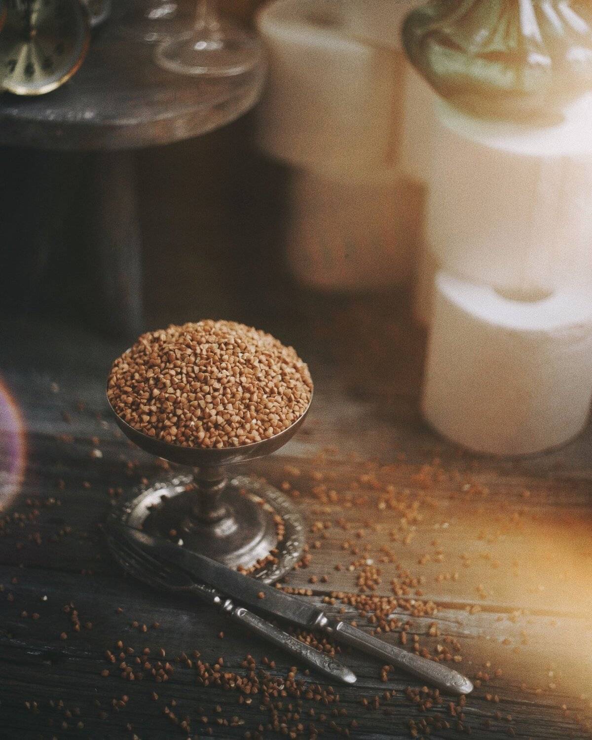 творчество на карантине, натюрморт, гречка, свет, Анастасия Зубкова