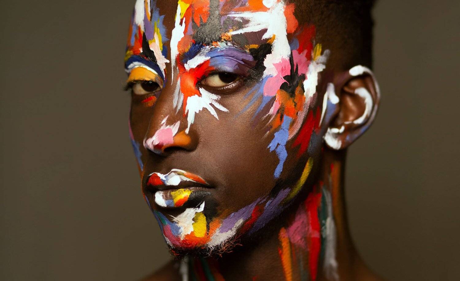 фотосессия, портрет, мужчина , краски, Полина Ша