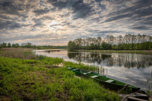 Morning on the bank of Voronezh river
