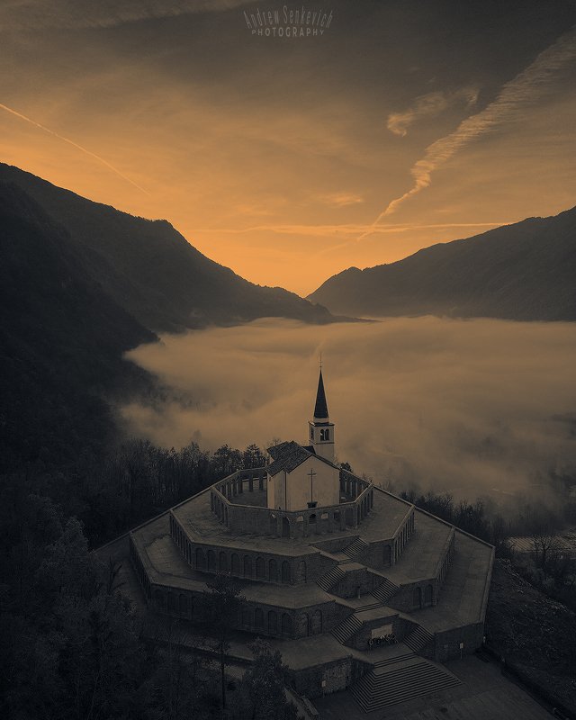 slovenia, mist, autumn, sunrise, fog Скоро рассвет... фото превью