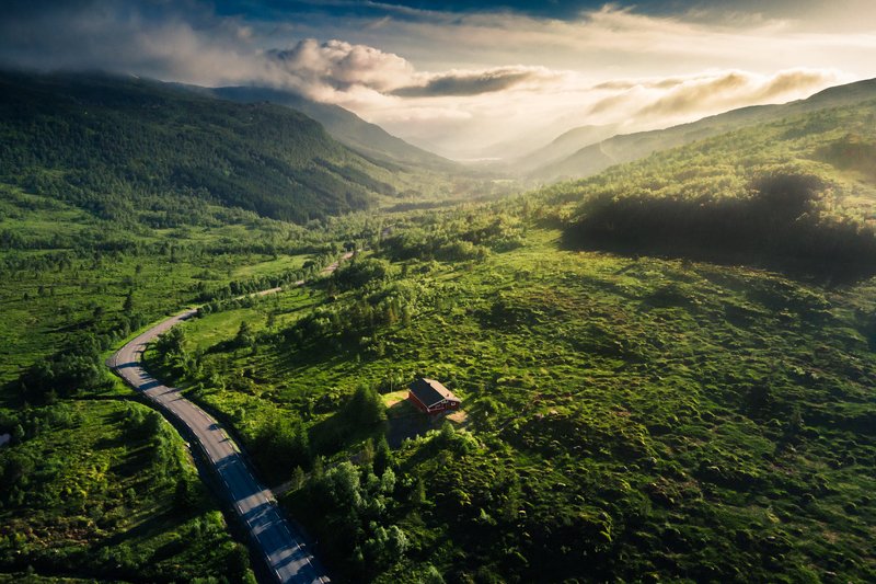 norway,landscape,light,drone Valley фото превью