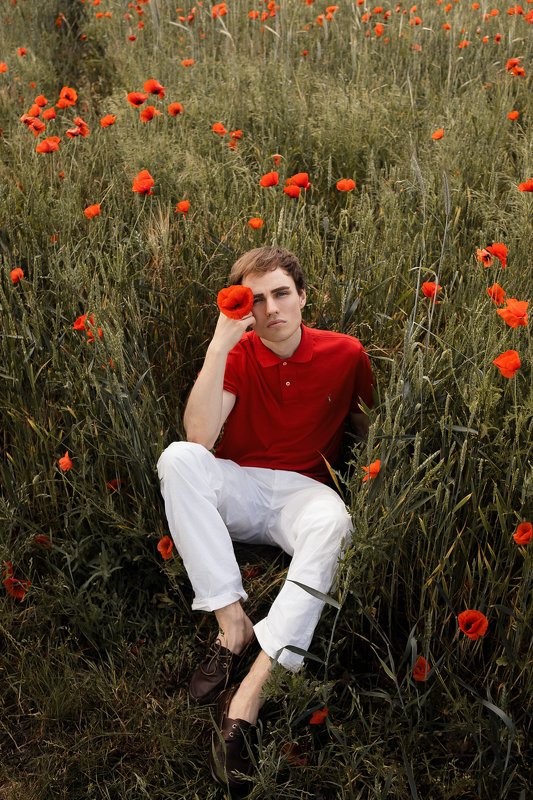 fashion, portrait, male, summer Mohn фото превью