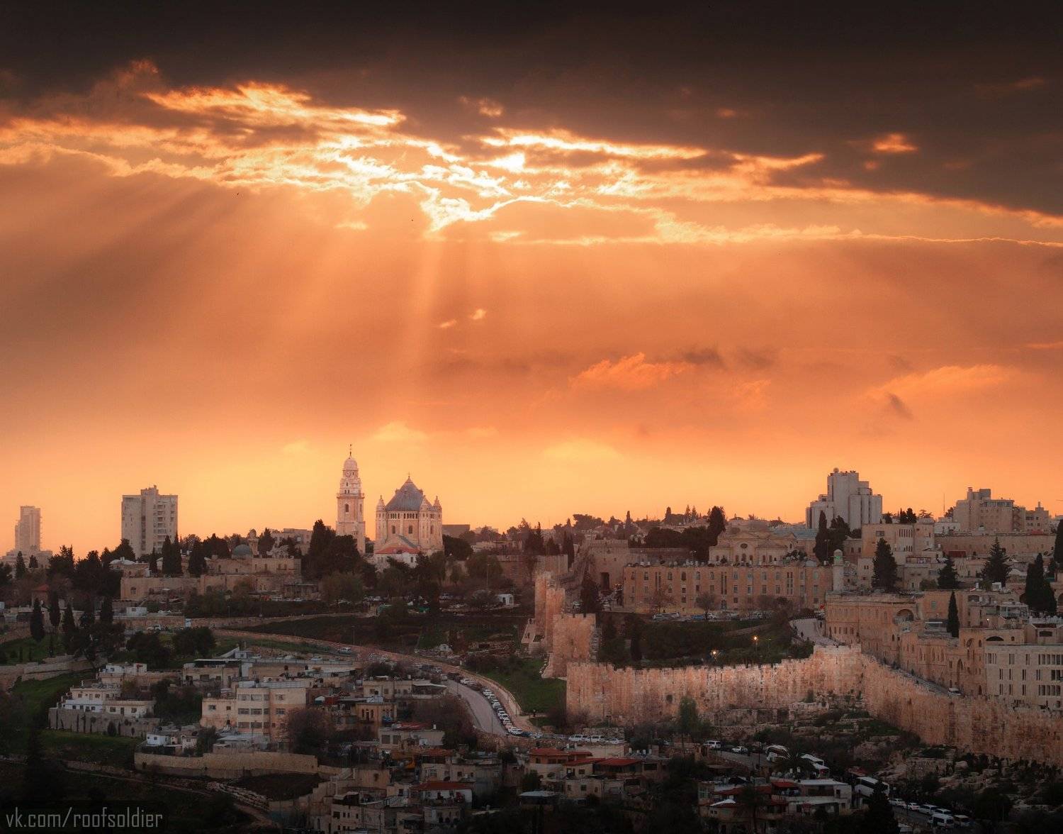 Иерусалим, Израиль, Палестина, Старый Город, Архитектура, религия, храм, церковь, закат, рассвет, город, пейзаж, открытка, крыша, architecture, urban, sunset, sunrise, religion, church, cathedral, old city, jerusalem, israel, palestine, Голубев Алексей