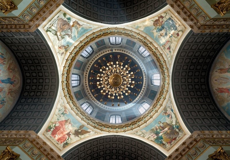 capriccio, photoartist, каприччио, фотохудожник, россия, артем мирный, курск, russia, artyom mirniy, kursk, church, ceiling Знаменский собор фото превью