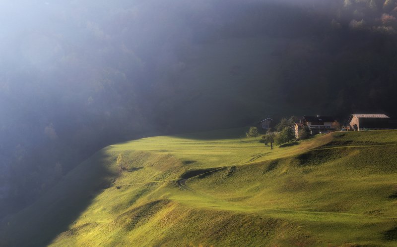 швейцария, альпы, горы Про свет и тень фото превью