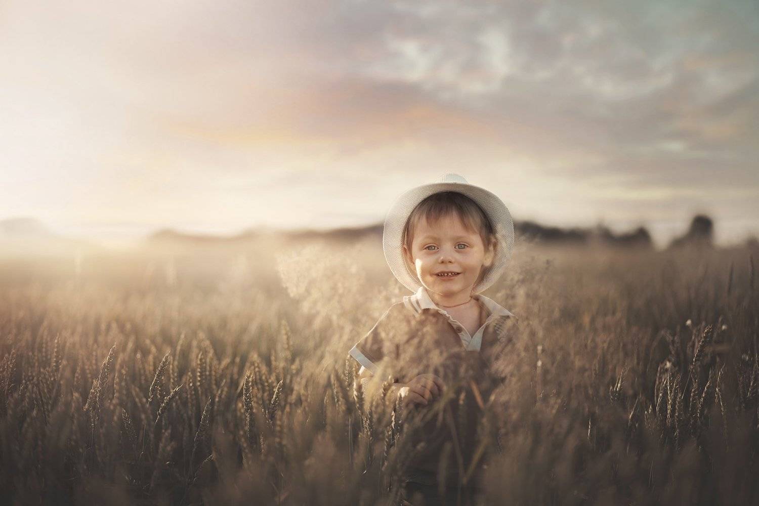 дети, детство, детское фото, поле, Владимир Клявин