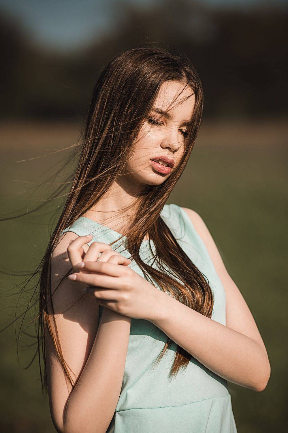 девушка, модель, портрет, фотосессия, природа, весна, день, ветер, солнце, girl, model, portrait, photo, nature, day, spring, wind, sun, Владимир Васильев