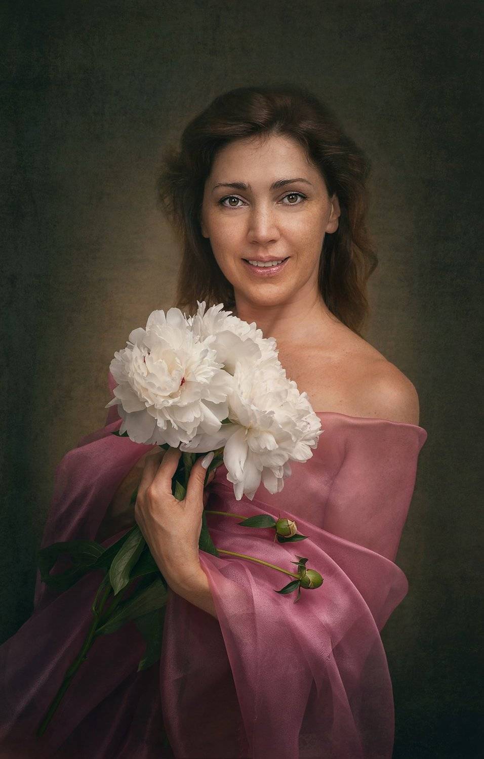 девушка женщина студия портрет шатенка, Елена Камынина