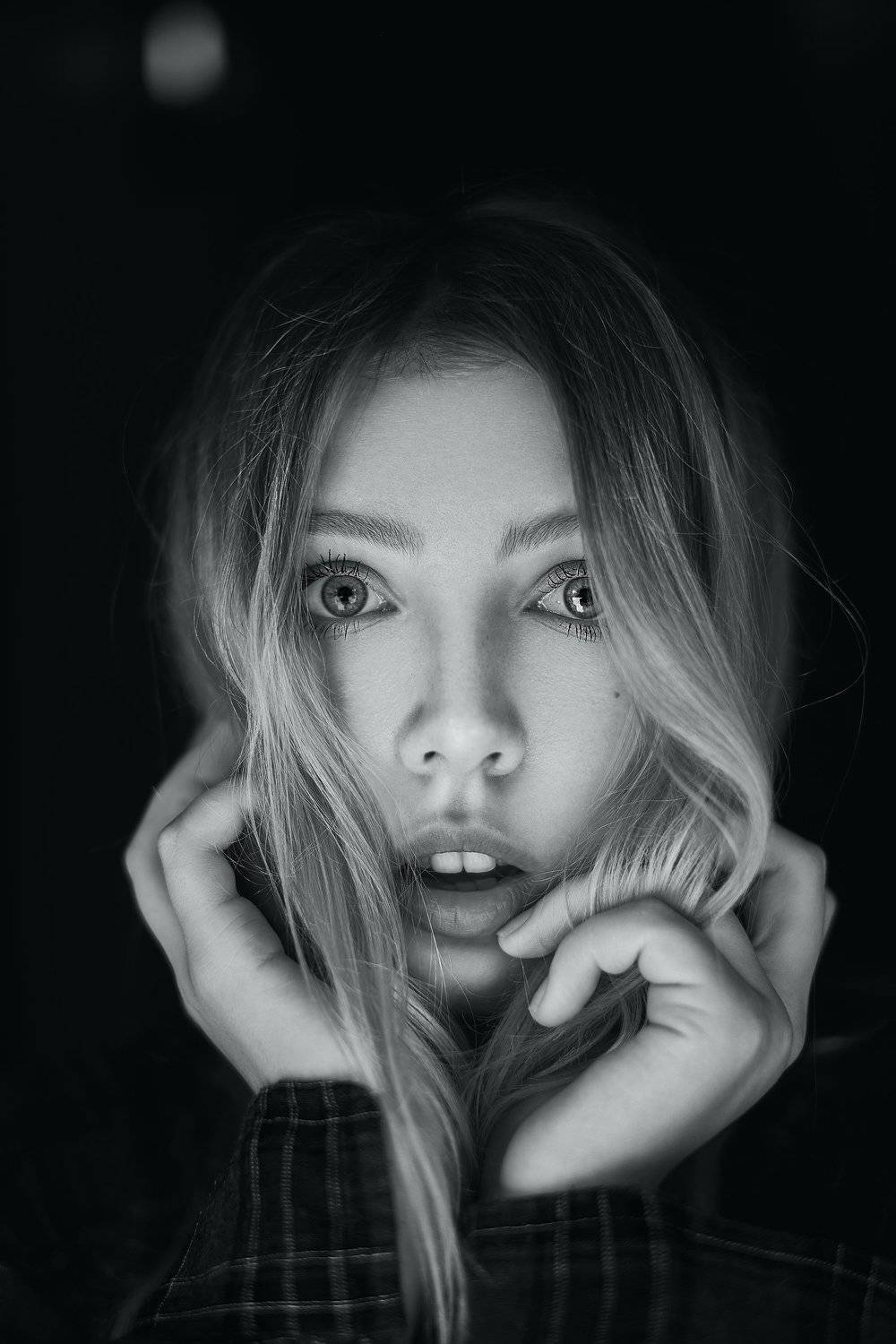 портрет, эмоции, чб, взгляд, Alex