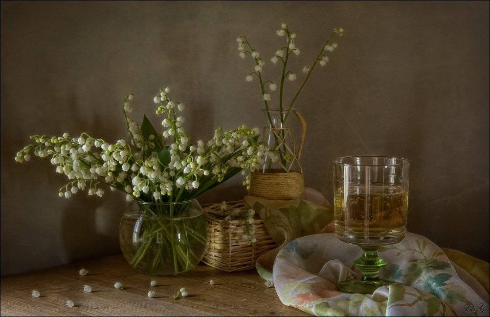 натюрморт, ландыши, весна, El. G.