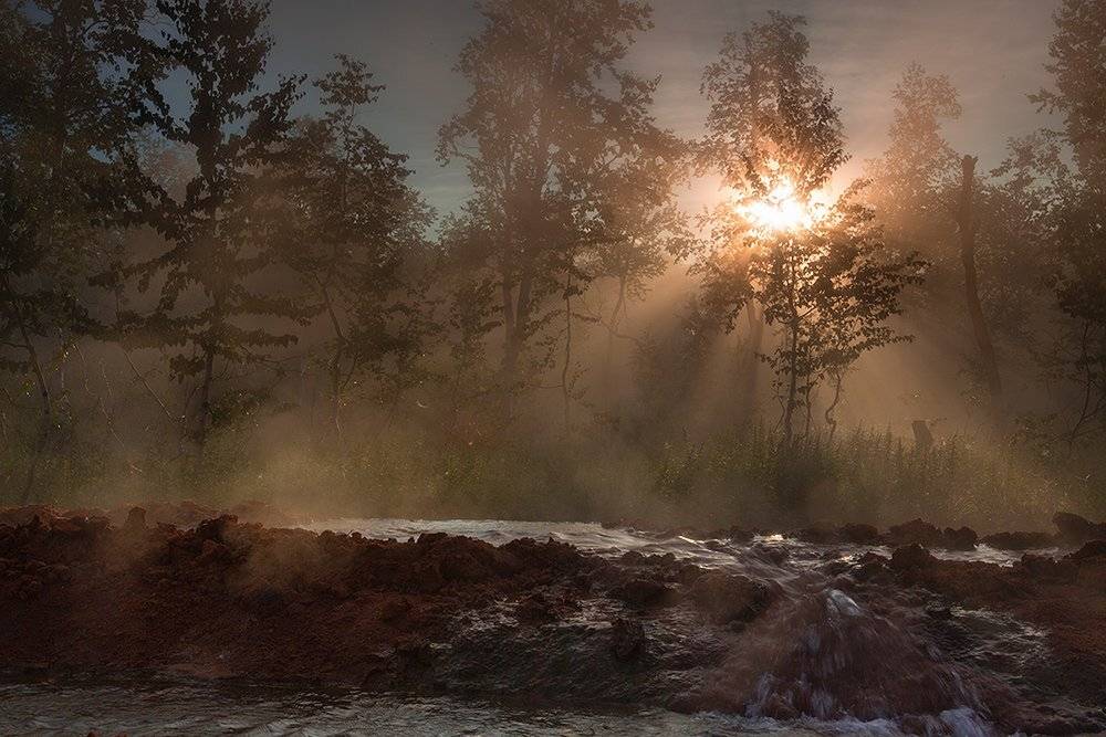 камчатка, лето, вулкан, налычево, рассвет,, Денис Будьков