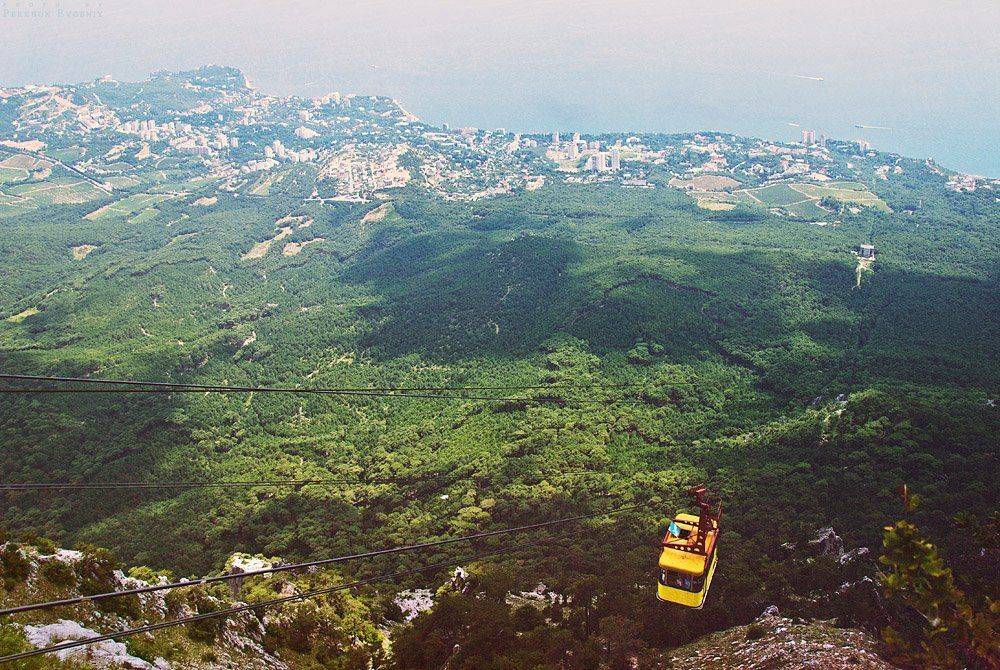 крым, воздух, путешествие, горы, фуникулер, канатная, дорога, Перхун Евгений
