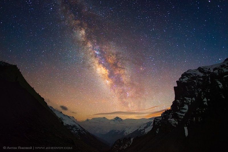 Млечный путь над Гималаями фото превью