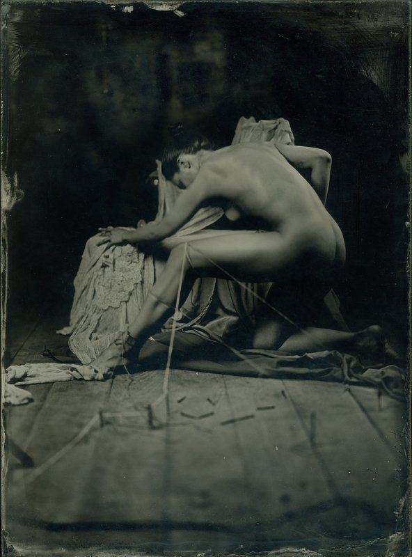 амбротип на стекле wetplate nu ню  no name фото превью