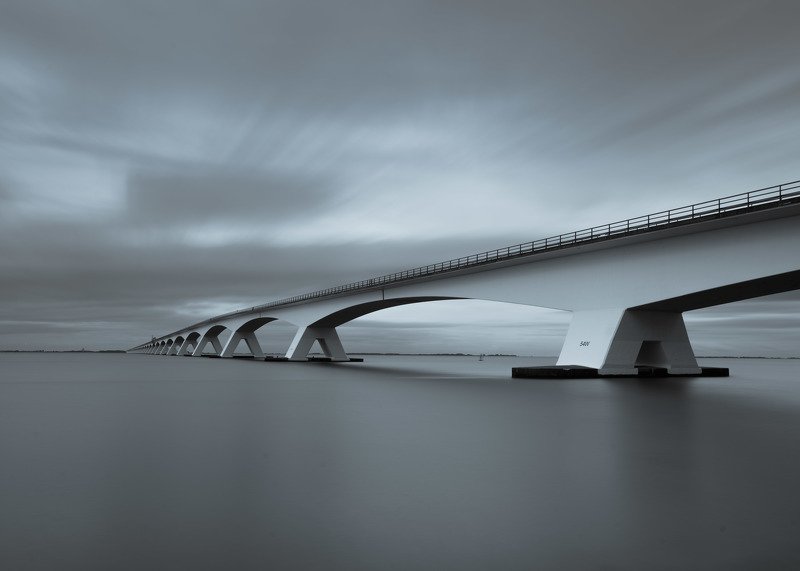 long pause, sea, bridge Broen фото превью