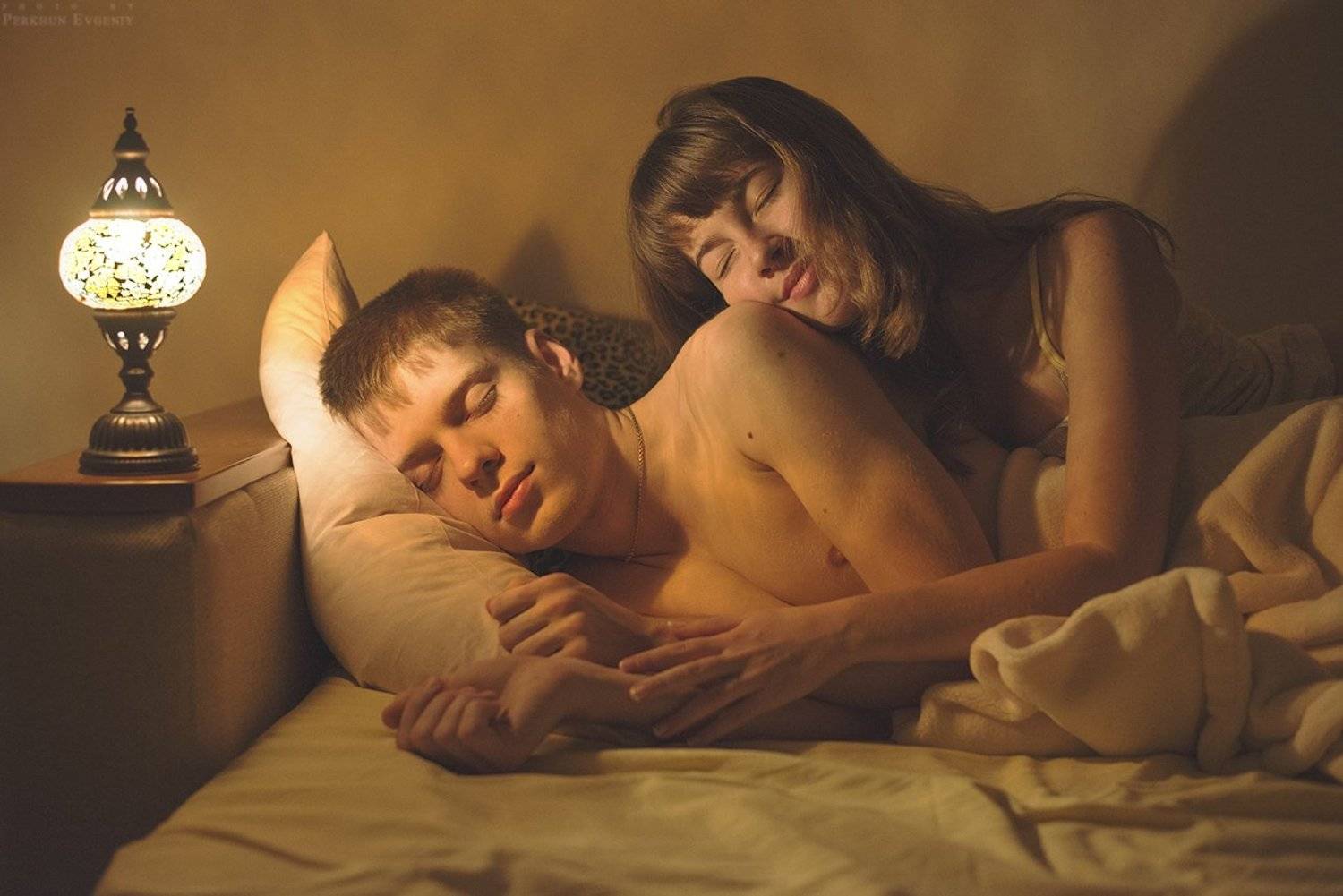 сновидения, девушка, парень, постель, кровать, сон, Перхун Евгений