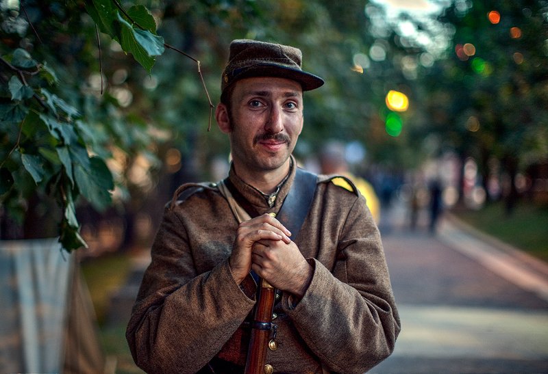 портрет,мужчина,фестиваль Американский солдат XIX век фото превью