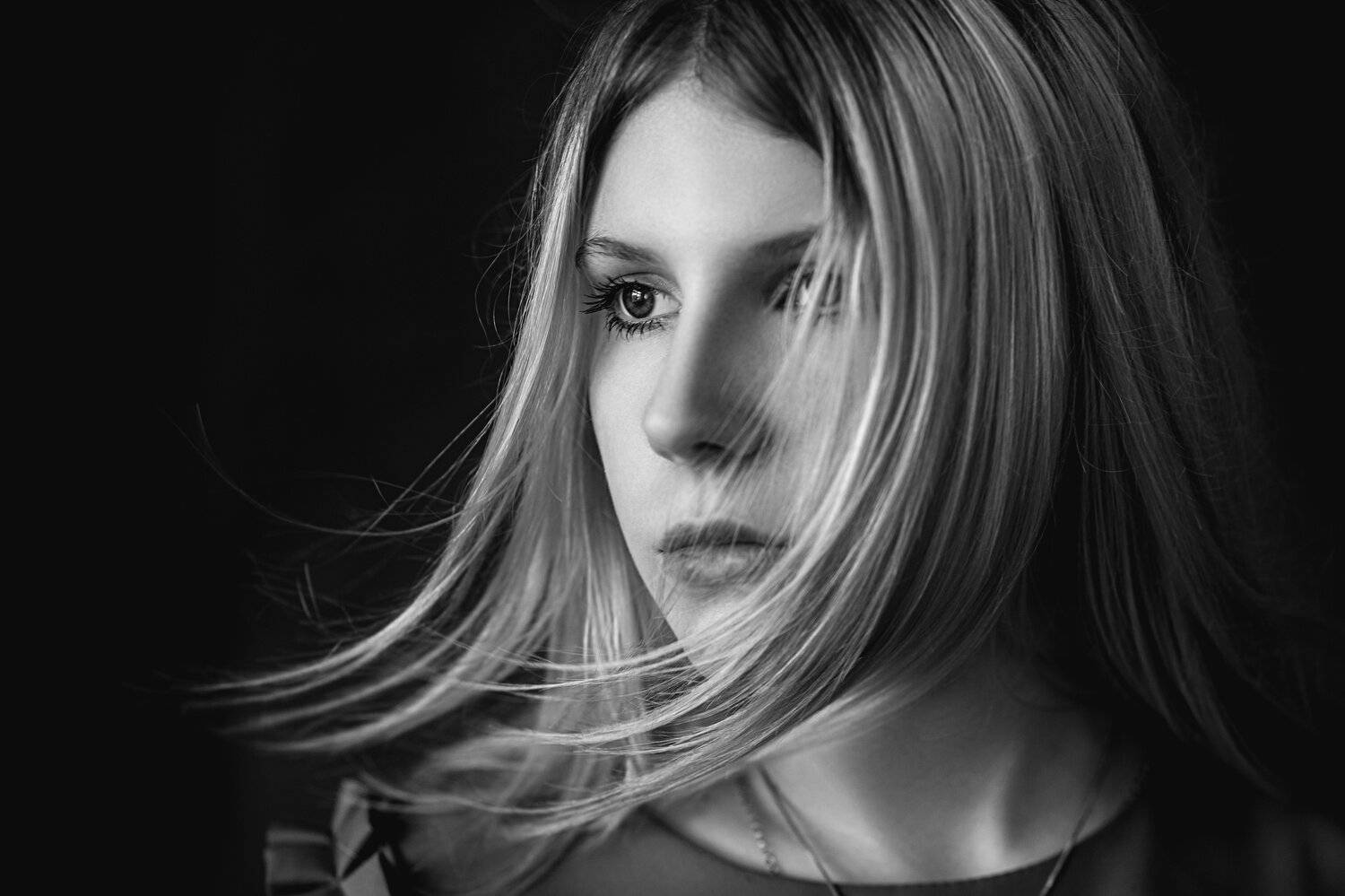 девушка, модель, портрет, фотосессия, студия, макияж, гламур, модельные тесты, beauty, beautiful, perfect, pretty, model, modeling, young, glamour, studio, studio shot, чб, чёрно-белое фото, bw, black and white, Владимир Васильев