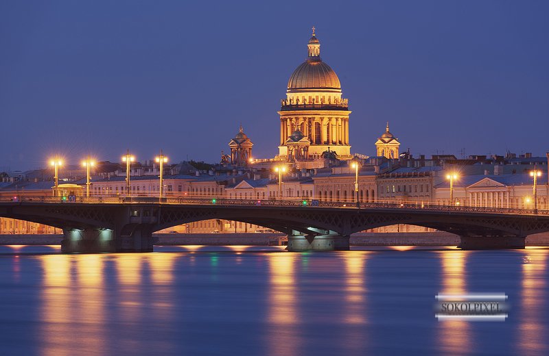 Огни ночного города фото превью