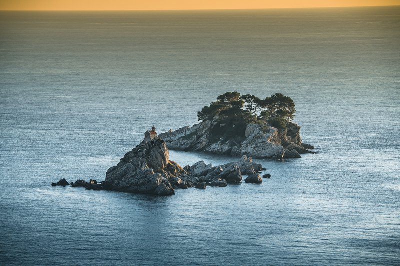 пейзаж закат Одиночество фото превью