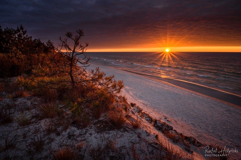 sunset, sea, baltic, poland Magical sunset фото превью