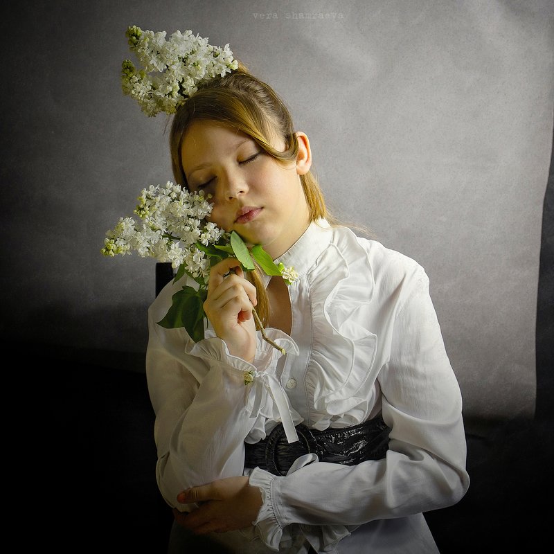 Белая сирень фото превью