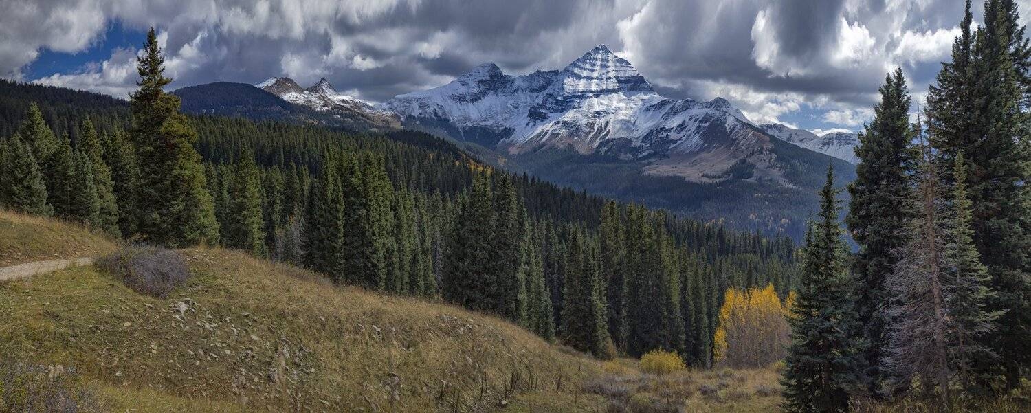 горы, небо, пейзаж, природа, лес, снег,америка,колорадо,hesperus mountain,novajo., Евгений Шварцман