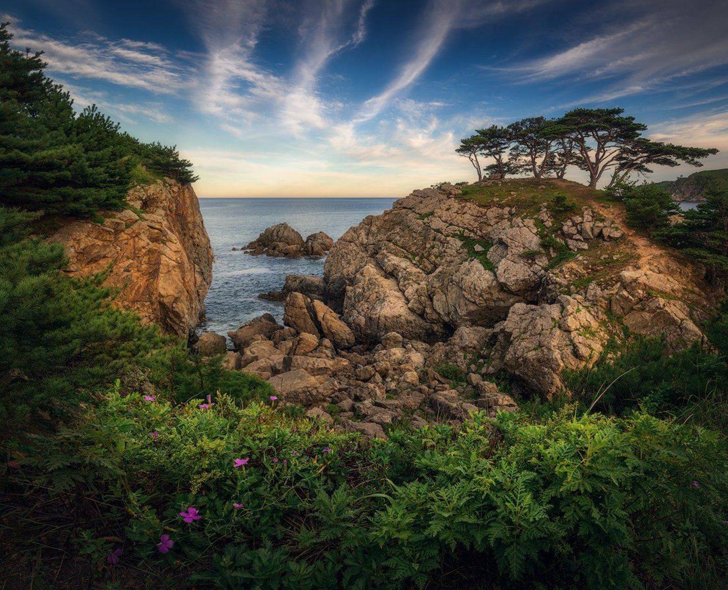 приморский край море солнце рассвет владивосток заповедник скалы, Сорокин Алексей