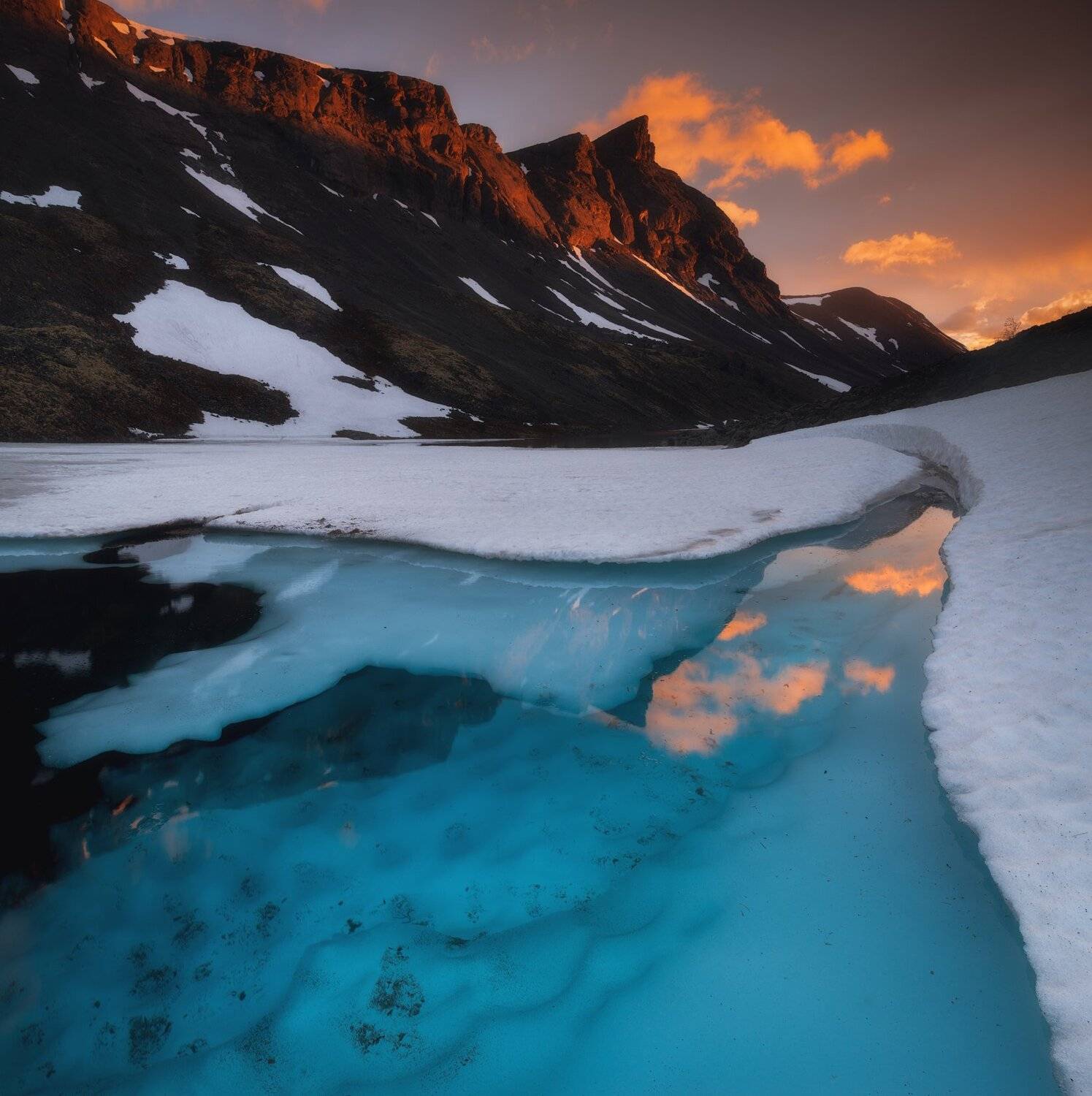 пейзаж,хибины,кольский,север,россия,рассвет,горы,вода ,отражение, Виталий Истомин