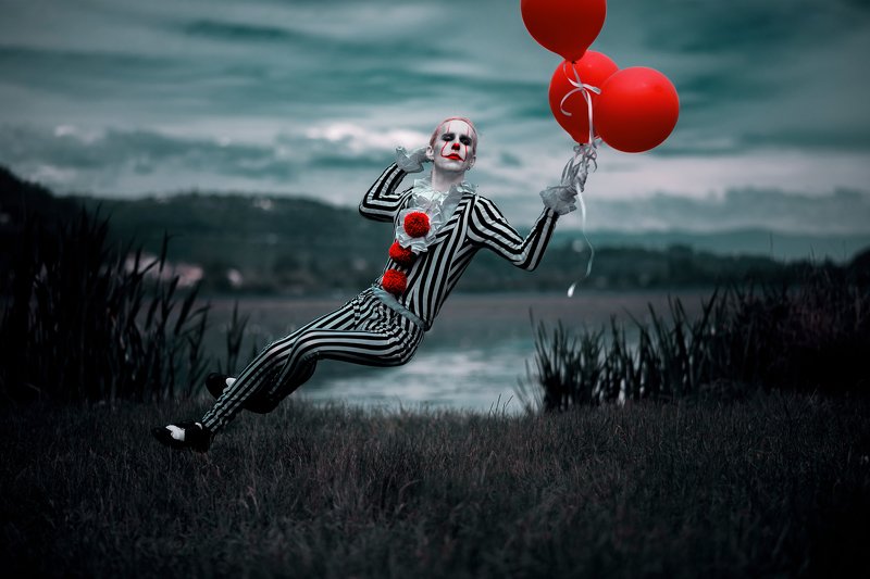 #it #redballoon #cosplay #lake #levitation #cinemamood #dark Fear ITself фото превью