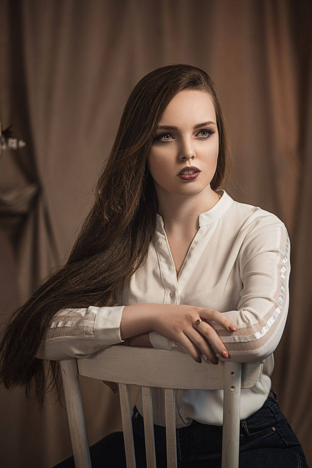 девушка, модель, портрет, фотосессия, студия, макияж, гламур,модельные тесты, beauty, perfect, pretty, model, modeling, young, portrait, Владимир Васильев
