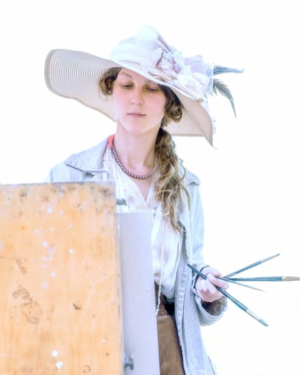 девушка, художник, портрет, Виктор Климкин