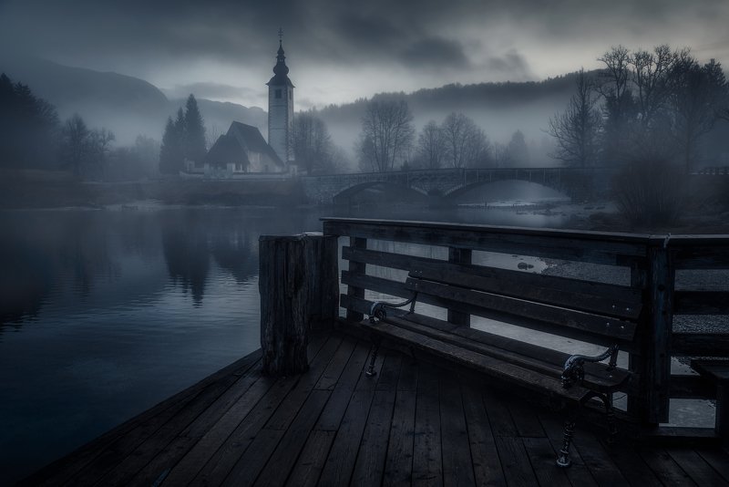 словения, , бохинь Бохинь, предрассветное фото превью