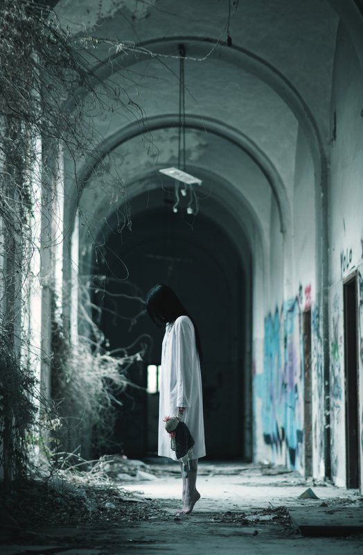 #madhouse #concept #selfportrait #dark Standing in balance between Creativity and Madness фото превью