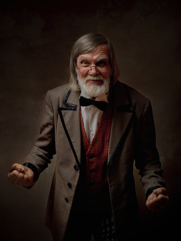 портрет, модель, арт, art ,model, popular Пожилой джентльмен фото превью