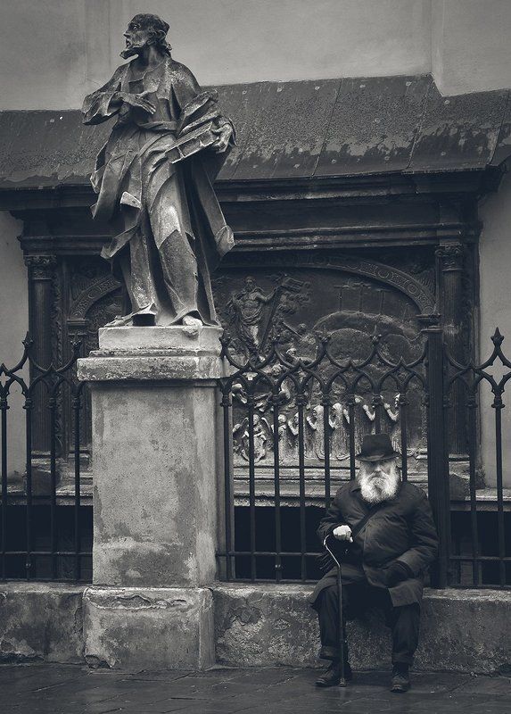 roman shymkovych, роман шимкович, жанр, люди, жанровий портрет, people З життя стариків .. фото превью