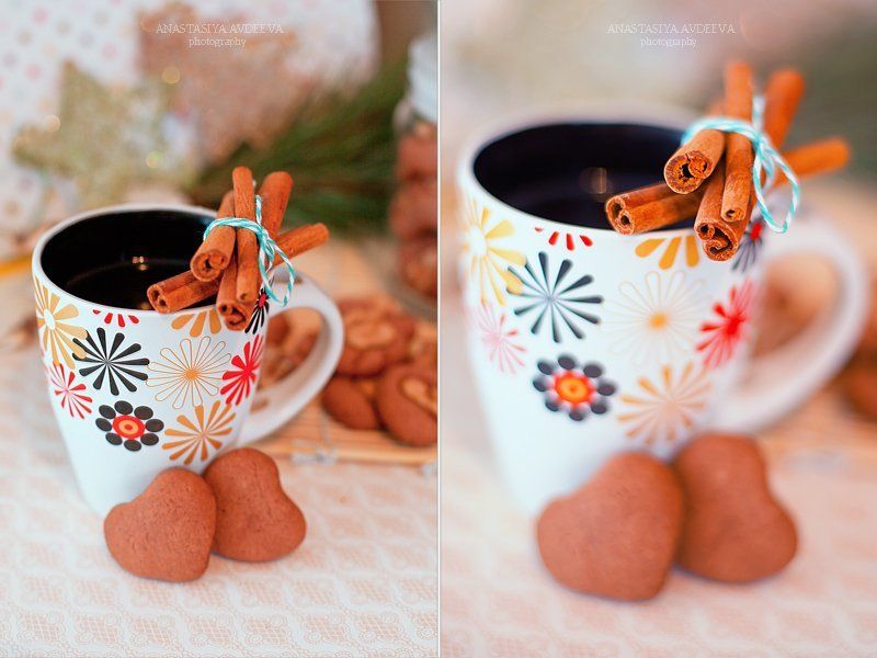 Кофе и корица фото превью