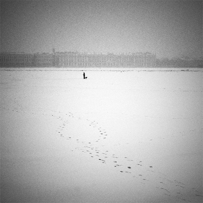 нева, снег *** фото превью