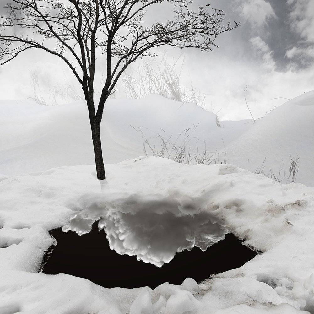 clouds, tree, shadow, grass, white, snow, manipulation, photoshop, hole, wool, psd, tutorials, Caras Ionut