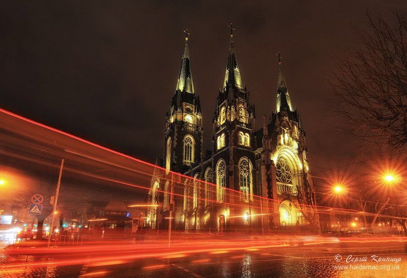 львов, ночное фото Эльжбетка фото превью