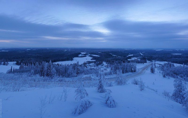 Белая, Гора, край, пермский Рассвет на Белой Горе фото превью