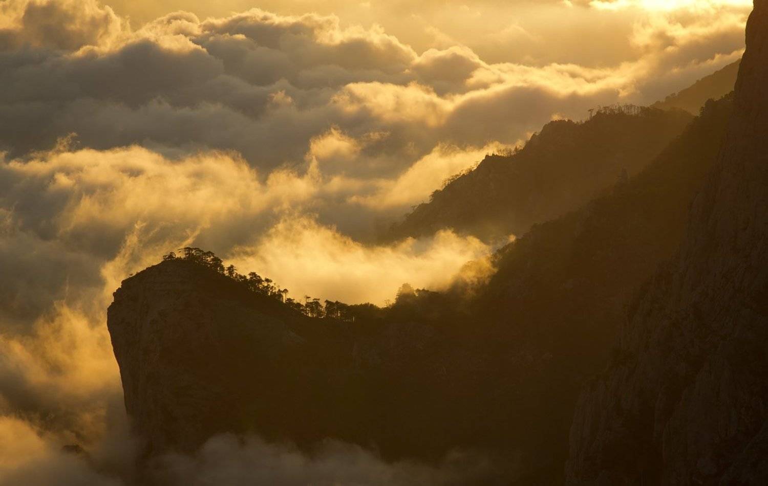 небо, горы, облака, свет,, Сергей Шульга