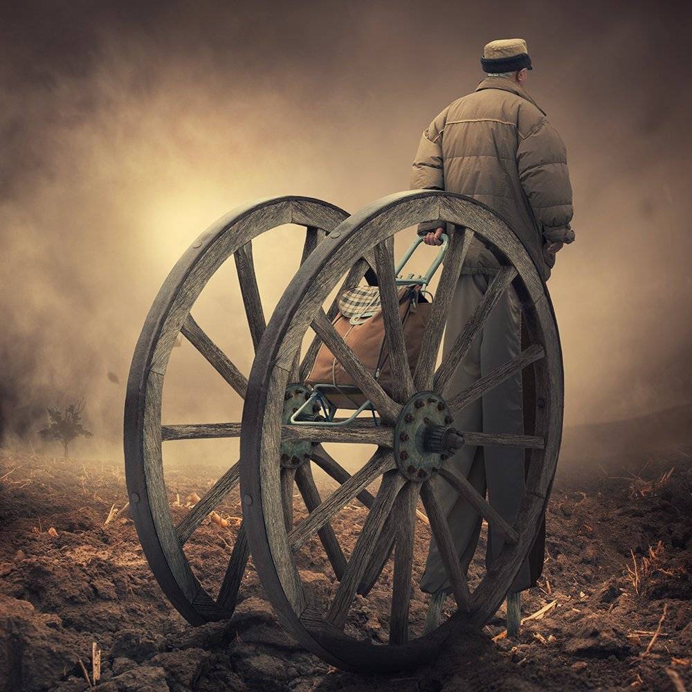sky, reflection, light, clouds, ground, manipulation, elephant, mounting, wheel, bag, wheels, corn, psd, spinner, tutorials, Caras Ionut