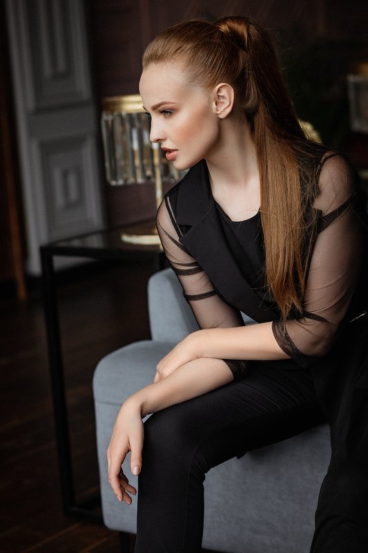 портрет, девушка, fashion, canon, posing, studio Julia фото превью